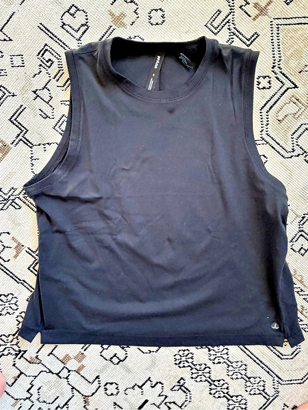 Prana Ascent Muscle - Black Tank Top Size Small New